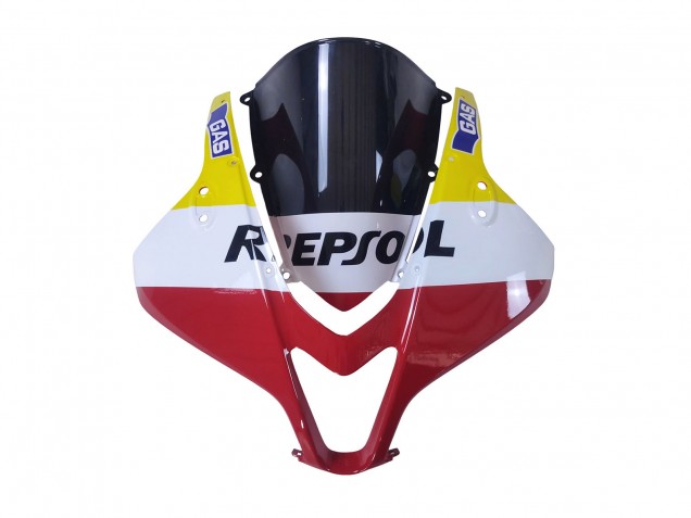 2007-2008 Honda CBR600RR Motorcycle Fairings - White Yellow Red Repsol HRC