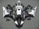 2007-2008 Honda CBR600RR Motorcycle Fairings - White Black Racing
