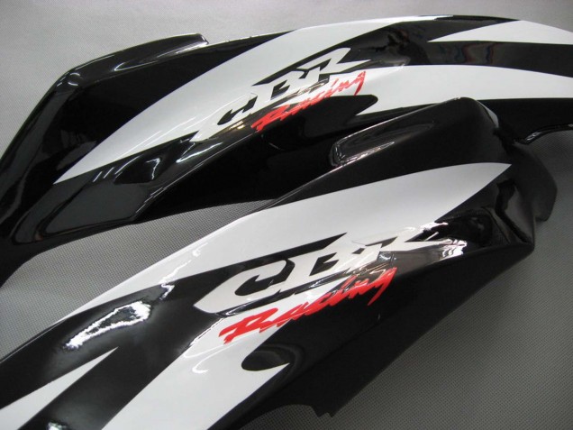 2007-2008 Honda CBR600RR Motorcycle Fairings - White Black Racing