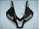 2007-2008 Honda CBR600RR Motorcycle Fairings - Glossy Black White West