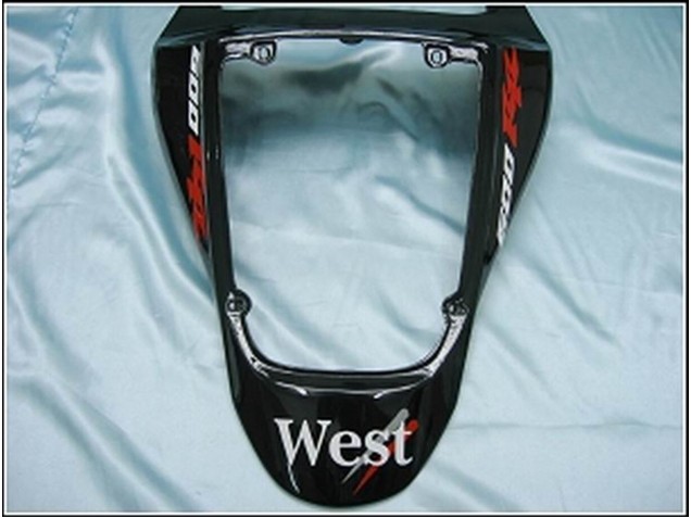 2007-2008 Honda CBR600RR Motorcycle Fairings - Glossy Black White West