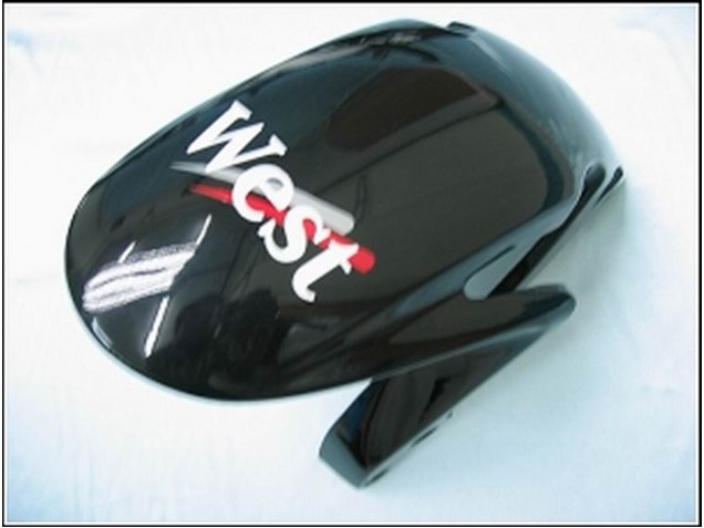 2007-2008 Honda CBR600RR Motorcycle Fairings - Glossy Black White West