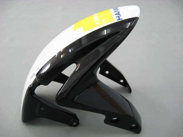 2007-2008 Honda CBR600RR Motorcycle Fairings - White Green Yellow Glossy Black Hannspree