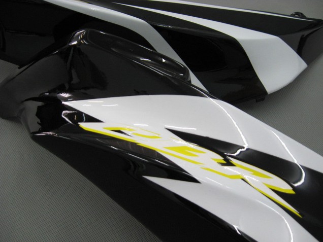 2007-2008 Honda CBR600RR Motorcycle Fairings - White Green Yellow Glossy Black Hannspree