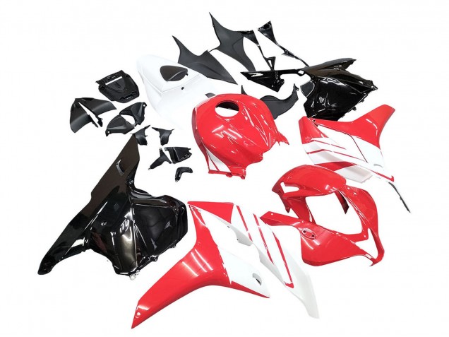 2009-2012 Honda CBR600RR Motorcycle Fairing Kits - White Red Glossy Black