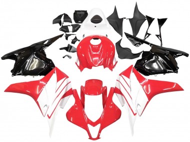 Cheap 2009-2012 Honda CBR600RR Motorcycle Fairing Kits - White Red Glossy Black