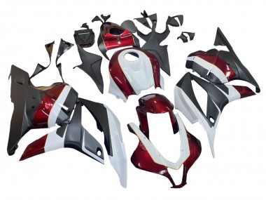 Cheap 2009-2012 Honda CBR600RR Motorcycle Fairings - White Red Matte Black