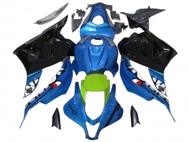 Cheap 2009-2012 Honda CBR600RR Motorcycle Fairings - Blue Green Glossy Black Shark