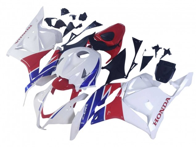 2009-2012 Honda CBR600RR Motorcycle Fairings - White Red Blue