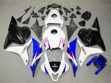 Cheap 2009-2012 Honda CBR600RR Bike Fairings - White Blue Glossy Black