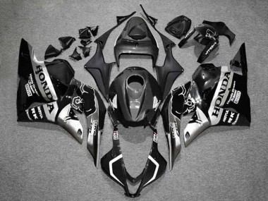 Cheap 2009-2012 Honda CBR600RR Motorcycle Fairings - Silver Glossy Black HRC