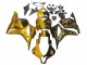 2009-2012 Honda CBR600RR Motorcycle Fairings - Gold Glossy Black