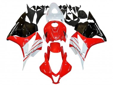Cheap 2009-2012 Honda CBR600RR Motorcycle Fairing - White Red Glossy Black