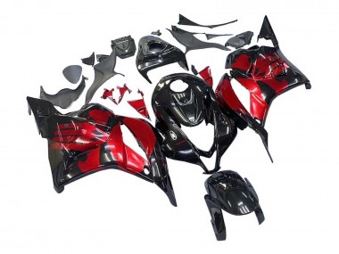 Cheap 2009-2012 Honda CBR600RR Motorcycle Fairings - Red Glossy Black