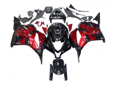 Cheap 2009-2012 Honda CBR600RR Motorcycle Fairings - Red Glossy Black