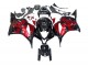 2009-2012 Honda CBR600RR Motorcycle Fairings - Red Glossy Black