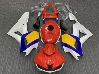 Cheap 2009-2012 Honda CBR600RR Motorcycle Fairings - White Blue Yellow Red