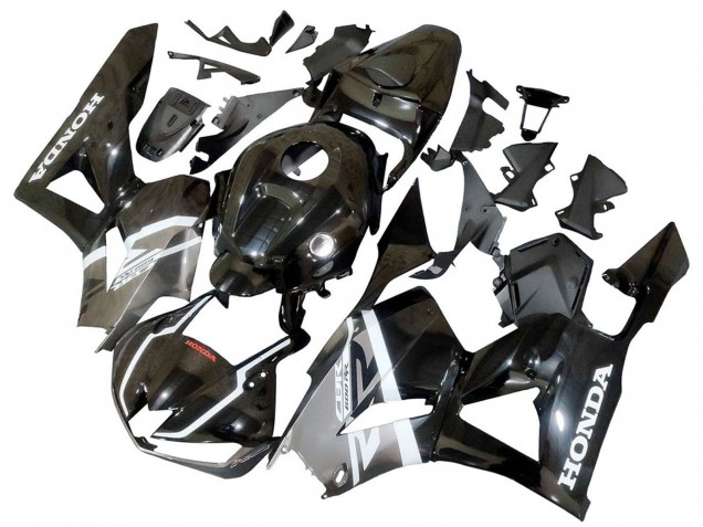 2013-2023 Honda CBR600RR Motorcycle Fairings - Silver Glossy Black