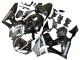 2013-2023 Honda CBR600RR Motorcycle Fairings - Silver Glossy Black