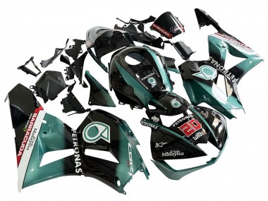 Cheap 2013-2023 Honda CBR600RR Motorcycle Fairing - Teal Blue Glossy Black Petronas 20