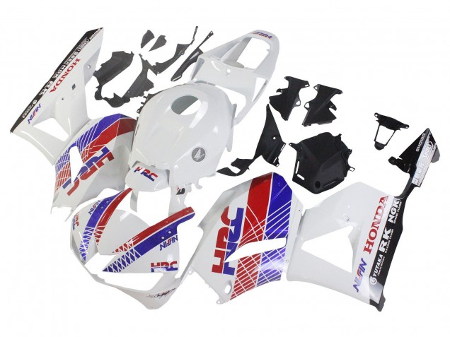 2013-2023 Honda CBR600RR Motorcycle Fairing - White Red Blue HRC