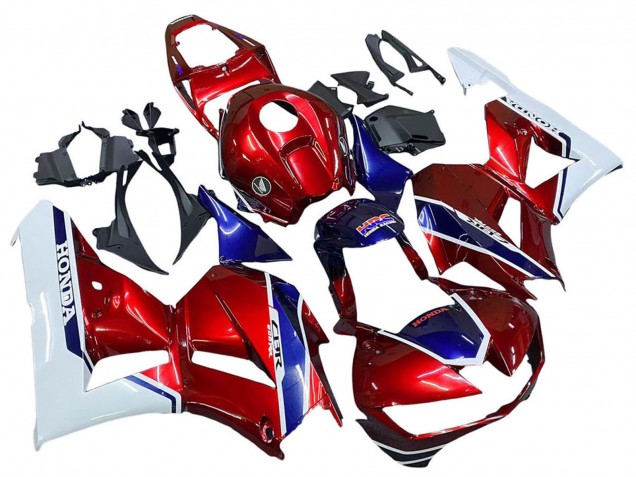2013-2026 Honda CBR600RR Motorcycle Fairings - White Red Blue HRC