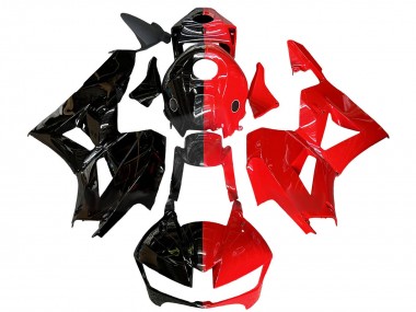 Cheap 2013-2023 Honda CBR600RR Motorcycle Fairings - Glossy Black Red Split