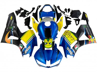 Cheap 2013-2023 Honda CBR600RR Motorcycle Fairings - Blue Yellow Matte Black Green Monster Shark