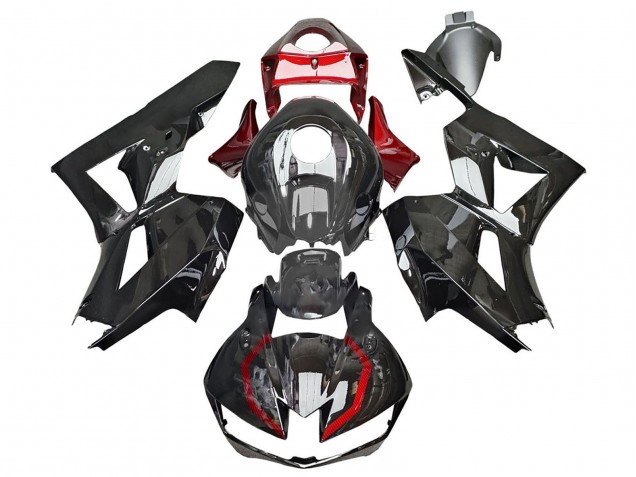 2013-2023 Honda CBR600RR Motorcycle Fairings - Glossy Black Red