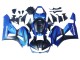 2013-2023 Honda CBR600RR Motorcycle Fairings - Blue Matte Black Racing