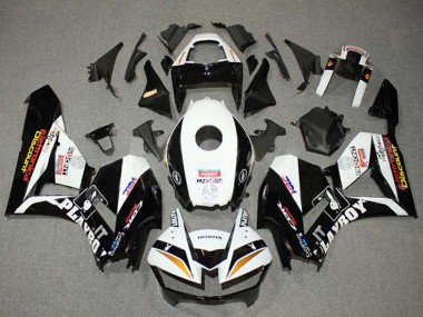 Cheap 2013-2023 Honda CBR600RR Motorcycle Fairings - White Gold Glossy Black HRC