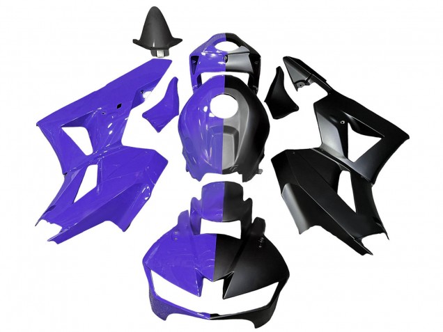 2013-2026 Honda CBR600RR Motorcycle Fairings - Purple Matte Black Split