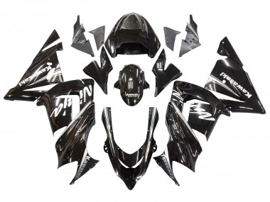 Cheap 2004-2005 Kawasaki ZX10R Motorcycle Fairings - Glossy Black Ninja