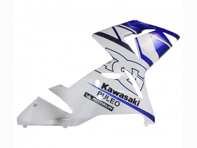 2004-2005 Kawasaki ZX10R Motorcycle Fairing - Black White