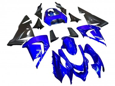 Cheap 2004-2005 Kawasaki ZX10R Motorcycle Fairings - Blue Black Ninja