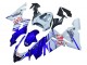 2004-2005 Kawasaki ZX10R Motorcycle Fairings - Glossy Blue White Fiat Motul