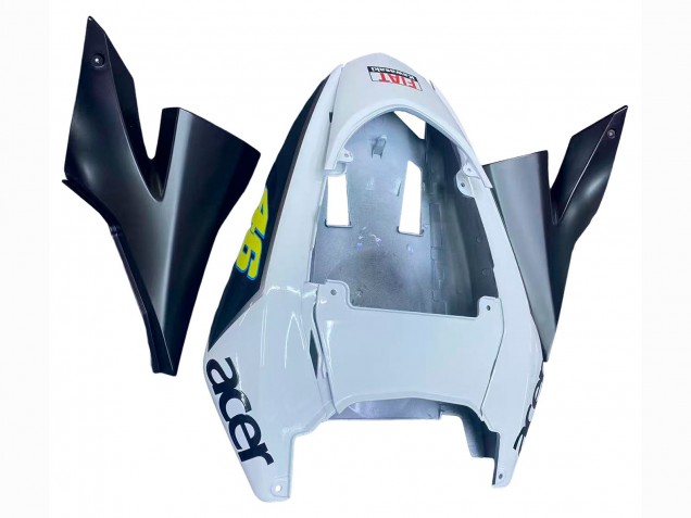 2004-2005 Kawasaki ZX10R Motorcycle Fairings - Glossy Blue White Fiat Motul