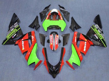 Cheap 2004-2005 Kawasaki ZX10R Motorcycle Fairings - Green White Ninja