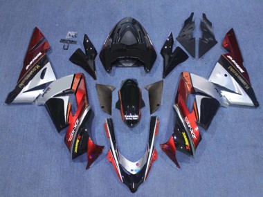 Cheap 2004-2005 Kawasaki ZX10R Motorcycle Fairings - White Black Fluorescent Yellow Ninja
