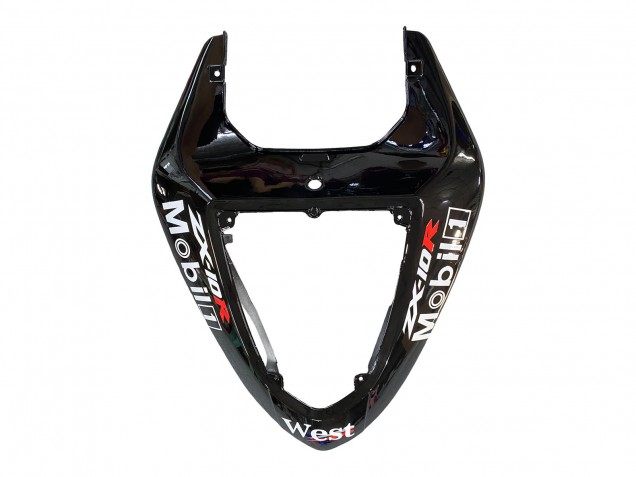2006-2007 Kawasaki ZX10R Motorcycle Fairings - Glossy Black White West