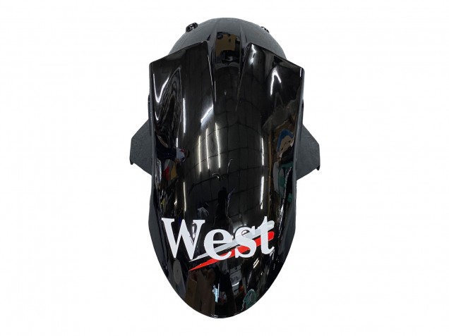 2006-2007 Kawasaki ZX10R Motorcycle Fairings - Glossy Black White West