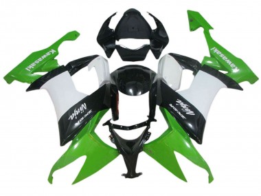Cheap 2006-2007 Kawasaki ZX10R Motorcycle Fairing - Green White Black