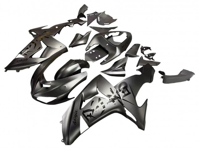 2006-2007 Kawasaki ZX10R Motorcycle Fairings - Matte Grey