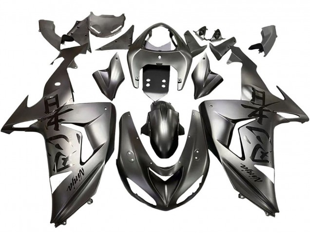 2006-2007 Kawasaki ZX10R Motorcycle Fairings - Matte Grey