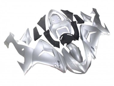 Cheap 2006-2007 Kawasaki ZX10R Motorcycle Fairings - Silver Black Ninja