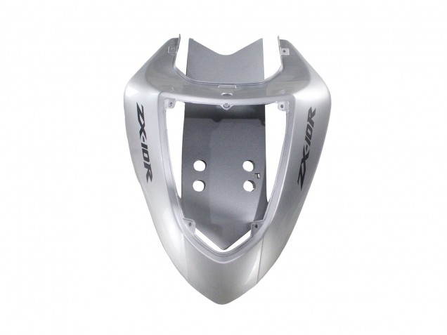 2006-2007 Kawasaki ZX10R Motorcycle Fairings - Silver Black Ninja