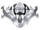 2006-2007 Kawasaki ZX10R Motorcycle Fairings - Silver Black Ninja