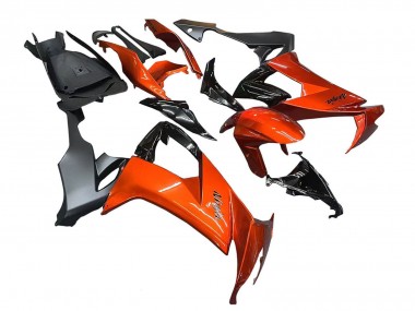 Cheap 2008-2010 Kawasaki ZX10R Motorcycle Fairings - Burnt Orange Black