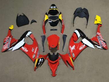 Cheap 2008-2010 Kawasaki ZX10R Motorcycle Fairings - Red Yellow White Black