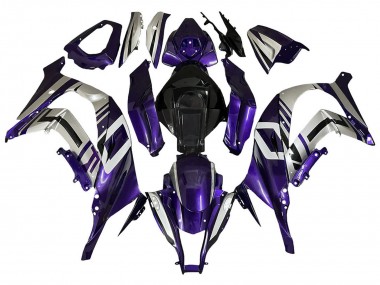 Cheap 2008-2010 Kawasaki ZX10R Motorcycle Fairings - Purple Silver Black